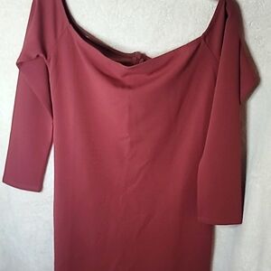 Guess Mauve Off shoulder Dress